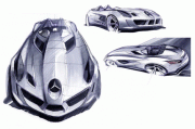 slr-stirling-mossgrafik Mercedes-Benz SLR Sterling Moss artcrafted by Designers (Picture: Mercedes-Benz)