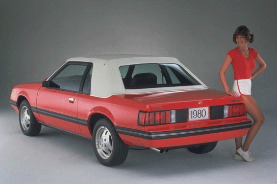 1980 Ford Mustang: The Design needed a girl for attracting men (Image: Ford)