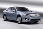 The Ford Fusion Hybrid combines second-generation hybrid technology, class-leading styling and features along with the class-exclusive SmartGauge with EcoGuide instrument panel to help customers achieve maximum fuel economy in a sporty package.  (Image: Ford)