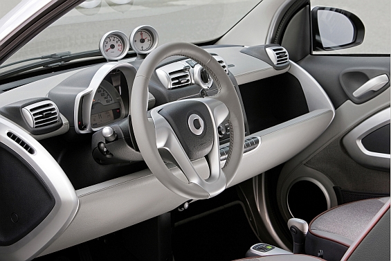 Not the interior of a showcar, its real in the smart edition highstyle (Image: smart)