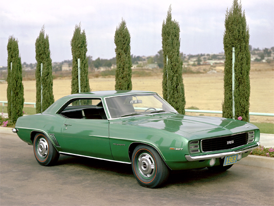 1969 Camaro RS in Rallye Green - one of the most sought-after and collectible Camaros (Image: GM)