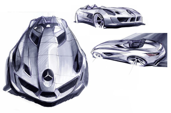 Mercedes-Benz SLR Sterling Moss artcrafted by Designers (Picture: Mercedes-Benz)