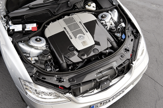 6 Litres, 12 Cylinders: The engine of the S 65 AMG (Image: Mercedes-Benz)